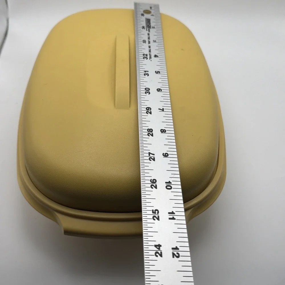Vintage Tupperware #1273-4 Harvest Gold 3 Piece Vegetable/Rice Steamer Strainer